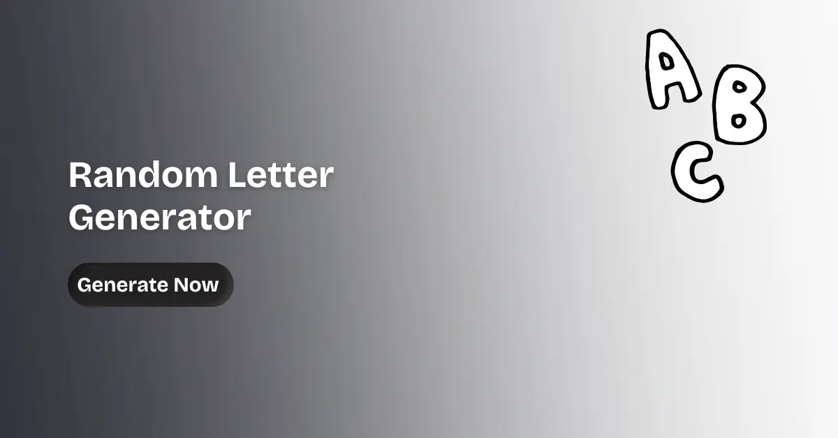Random Letter Generator