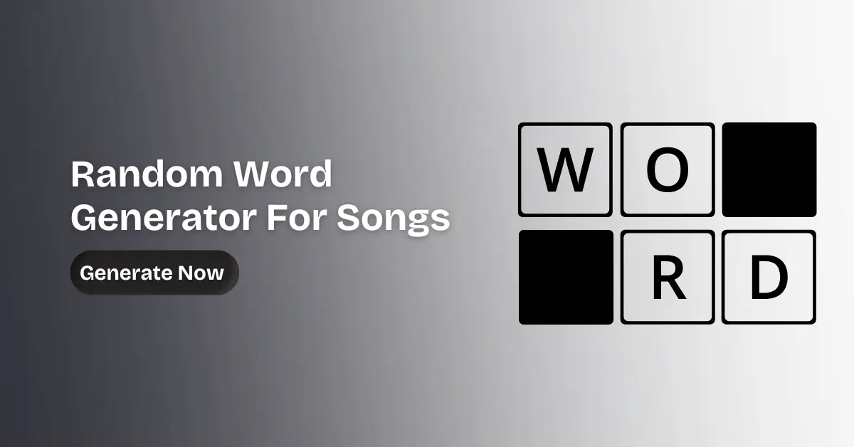 Random Word Generator For Songs
