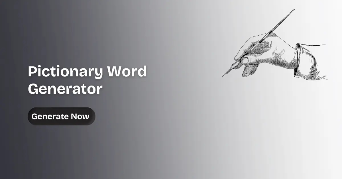 Pictionary Word Generator